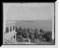 Historic Framed Print, Across the lake from Hotel Champlain, N.Y. - 3,  17-7/8" x 21-7/8"