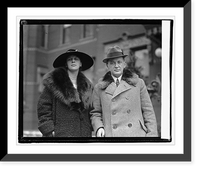 Historic Framed Print, H.E. & Madam Riesser, 12/5/21,  17-7/8" x 21-7/8"
