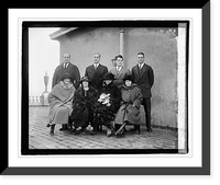 Historic Framed Print, Senator Pepper & family, 1/10/22,  17-7/8" x 21-7/8"