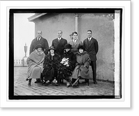 Historic Framed Print, Senator Pepper & family, 1/10/22,  17-7/8" x 21-7/8"