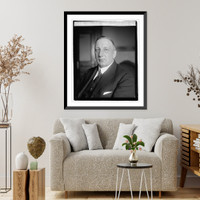 Historic Framed Print, Leonard Astrom, 1/6/22,  17-7/8" x 21-7/8"