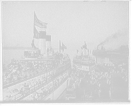 Historic Framed Print, Excursion steamers at wharves, Detroit,  17-7/8" x 21-7/8"