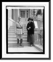 Historic Framed Print, Col. George Dumont & wife, 2/28/22,  17-7/8" x 21-7/8"