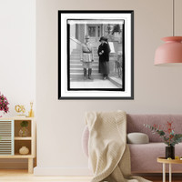 Historic Framed Print, Col. George Dumont & wife, 2/28/22,  17-7/8" x 21-7/8"