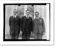 Frank A. Stetson, Russell H. Young, Raymond Clapper, 3/3/22, Historic Reproduction