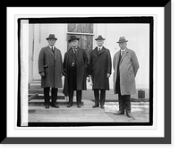 Historic Framed Print, [Four unidentified men], 3/3/22,  17-7/8" x 21-7/8"