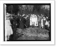 Historic Framed Print, Clara Burton tree planting - 2,  17-7/8" x 21-7/8"