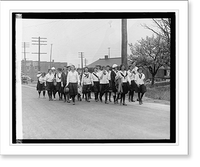 Historic Framed Print, Camp fire girls, 4/14/22,  17-7/8" x 21-7/8"