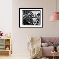 Historic Framed Print, Coolidge & Wesley Barry, 4/24/22,  17-7/8" x 21-7/8"