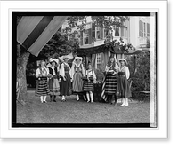 Historic Framed Print, Swiss booth, Fete Champetre, 5/21/22,  17-7/8" x 21-7/8"