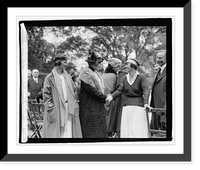 Historic Framed Print, Mrs. Harding with Mrs. Jessup & Mallory,  17-7/8" x 21-7/8"