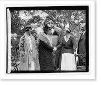 Historic Framed Print, Mrs. Harding with Mrs. Jessup & Mallory,  17-7/8" x 21-7/8"