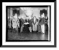 Harding receiving flag, 5/30/22, Antique Poster