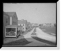Historic Framed Print, The Barracks, Fort Oglethorpe, Chicamauga [i.e. Chickamauga-Chattanooga National Military] Park, Ga.,  17-7/8" x 21-7/8"