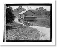 Historic Framed Print, Fordson tractors - 2,  17-7/8" x 21-7/8"