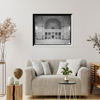 Historic Framed Print, Main stairway, Metropolitan Museum of Art, New York,  17-7/8" x 21-7/8"