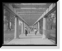 Historic Framed Print, Colonnade, Central Park, Louisville, Ky.,  17-7/8" x 21-7/8"