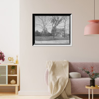 Historic Framed Print, Walnut Hill [i.e. Hills] homes, Cincinnati, Ohio,  17-7/8" x 21-7/8"