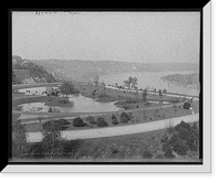 Historic Framed Print, Up the Ohio from Eden Park, Cincinnati, Ohio,  17-7/8" x 21-7/8"