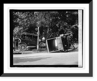 Historic Framed Print, Auto wreck, [9/14/22],  17-7/8" x 21-7/8"