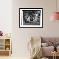 Historic Framed Print, Nat. Woman's Party booth at Carnival of Woman's Welfare Ass., 10/5/22,  17-7/8" x 21-7/8"