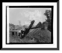 Historic Framed Print, Digging new conduit, [10/3/22] - 2,  17-7/8" x 21-7/8"