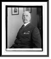 Historic Framed Print, Rear Admiral Chas. P. Hunkett, 10/14/22,  17-7/8" x 21-7/8"