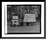 Historic Framed Print, Fordson tractor,  17-7/8" x 21-7/8"