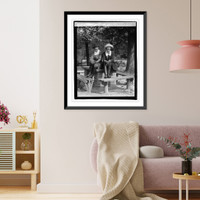 Historic Framed Print, Mary & Emma Slitt, 10/25/22,  17-7/8" x 21-7/8"