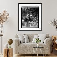 Historic Framed Print, Mary & Emma Slitt, 10/25/22,  17-7/8" x 21-7/8"