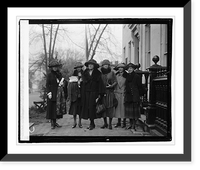 Prominent women at equal rights conference at Woman's Party. L to R: Mrs. Agnes Morey, B, Historic Print