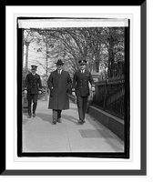 Historic Framed Print, Denby & Comdr. Adolphus Andrews, 11/9/22,  17-7/8" x 21-7/8"