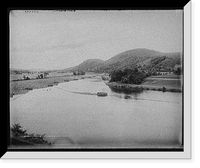 Historic Framed Print, Connecticut River above Bellows Falls, Vt.,  17-7/8" x 21-7/8"