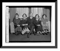 Historic Framed Print, Claudius Hart Huston & daughters, 12/28/22,  17-7/8" x 21-7/8"