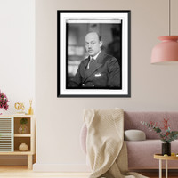 Historic Framed Print, Commander Jerome C. Hansacker, [1/8/23],  17-7/8" x 21-7/8"