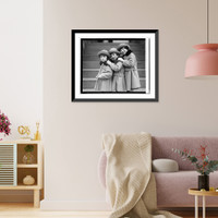 Historic Framed Print, Clyalde children, 1/26/23,  17-7/8" x 21-7/8"