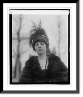 Historic Framed Print, Mrs. Jno. Paul Jones, 2/5/23,  17-7/8" x 21-7/8"