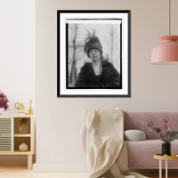 Historic Framed Print, Mrs. Jno. Paul Jones, 2/5/23,  17-7/8" x 21-7/8"