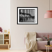 Historic Framed Print, Am. Legion At Lincoln Mem., 2/12/23 - 3,  17-7/8" x 21-7/8"