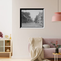 Historic Framed Print, Bull St. [Street], Savannah, Ga.,  17-7/8" x 21-7/8"