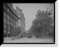Historic Framed Print, Liberty St. [Street], Savannah, Ga.,  17-7/8" x 21-7/8"