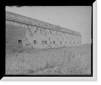Historic Framed Print, Fort Pulaski battle scars, Savannah, Ga.,  17-7/8" x 21-7/8"