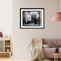 Historic Framed Print, [Civil Servers Tony Strong, Mathew F. Hollorain, & Jno. T. Doyle 3/7/23],  17-7/8" x 21-7/8"