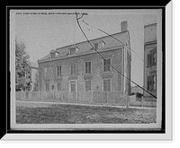 Historic Framed Print, Old Van Rensselaer House, where Yankee Doodle waswritten, Albany, N.Y.,  17-7/8" x 21-7/8"