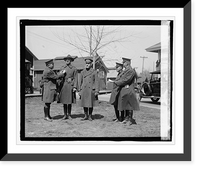 Historic Framed Print, [Unidentified uniformed men, (Quantico, 3/29/23?)],  17-7/8" x 21-7/8"