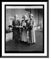 Mrs. Babel Pell, Miss Lloyd Waggeman, Marian Trumbull, 4/10/23, Vintage Print