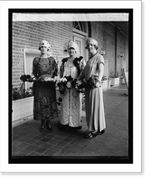 Mrs. Babel Pell, Miss Lloyd Waggeman, Marian Trumbull, 4/10/23, Vintage Print