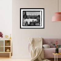 Historic Framed Print, Children of American Revolution, [at Arlington, 4/16/23],  17-7/8" x 21-7/8"