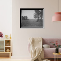 Historic Framed Print, Tennis grounds, Washington Park, Chicago, Ill.,  17-7/8" x 21-7/8"