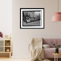 Historic Framed Print, Czechslovak children at White House,  17-7/8" x 21-7/8"